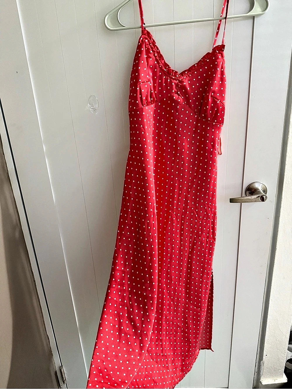 Red Polka Dot Dress Like New